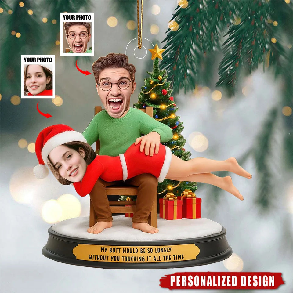 Personalized Couple Photo Ornament-Couples Gifts Acrylic Ornament