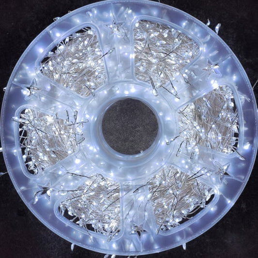 LED Copper Wire Firecracker Light String for Christmas Tree, LED Beaded Fairy Cluster Twinkle Lights, for Holiday Decoration