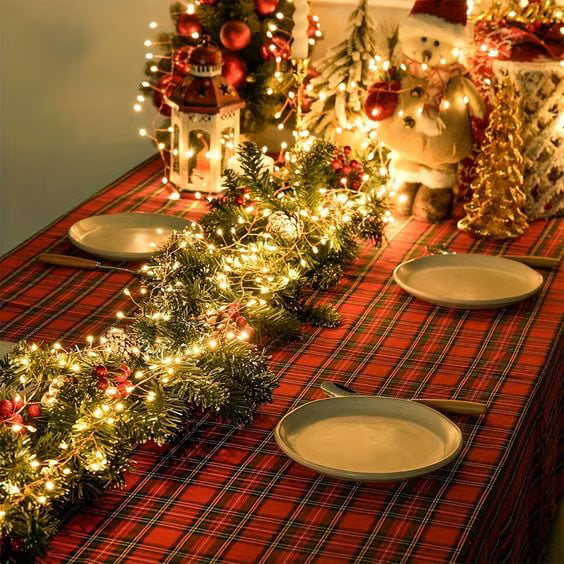 LED Copper Wire Firecracker Light String for Christmas Tree, LED Beaded Fairy Cluster Twinkle Lights, for Holiday Decoration