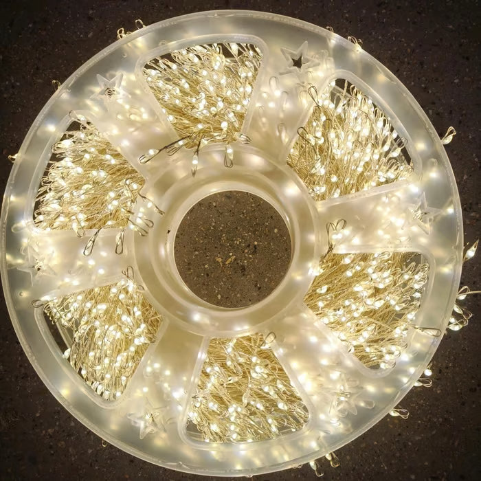 LED Copper Wire Firecracker Light String for Christmas Tree, LED Beaded Fairy Cluster Twinkle Lights, for Holiday Decoration