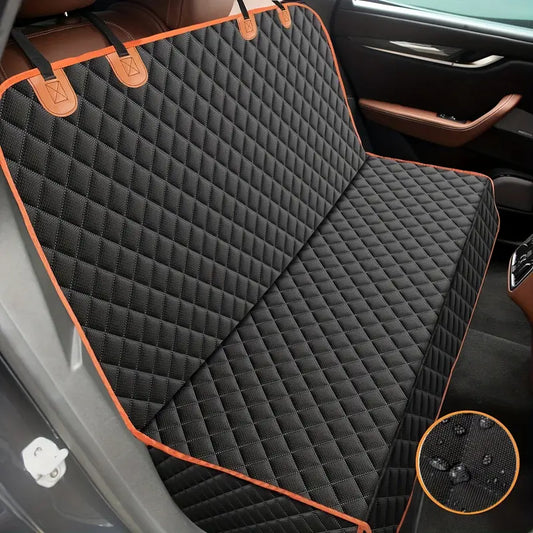 Dog Car Seat Cover for Back Seat, Heavy-Duty Non-Slip Waterproof Car Bench Protector for Pets