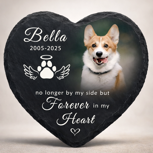 Dog Memorial Gifts for Loss of Dog Cat,Personalized Pet Memorial Stone with Photo Name