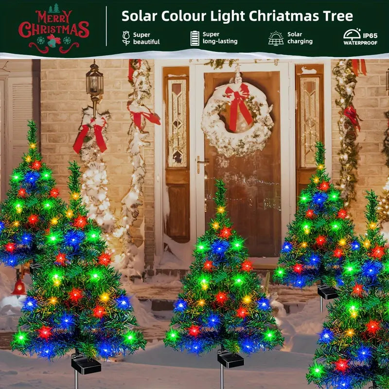 2026 New Waterproof Solar Christmas Tree Lights Holiday Decorations