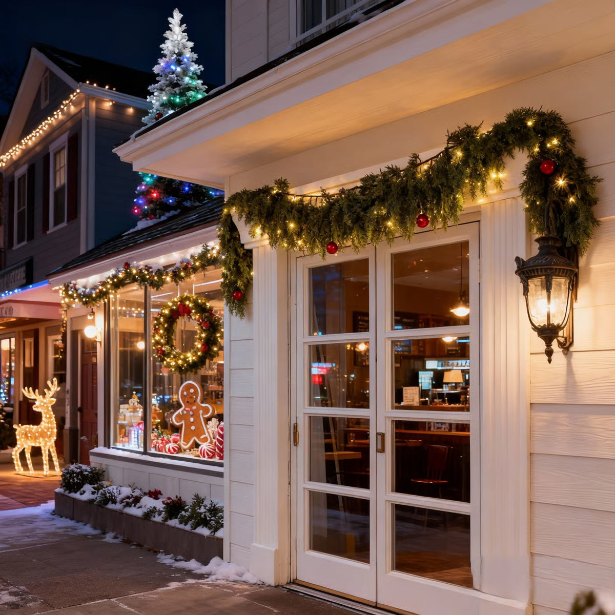 Pre-Lit Cedar Christmas Garland – 6FT of Warm LED Glow & Lifelike Pine for Cozy Holiday Spaces