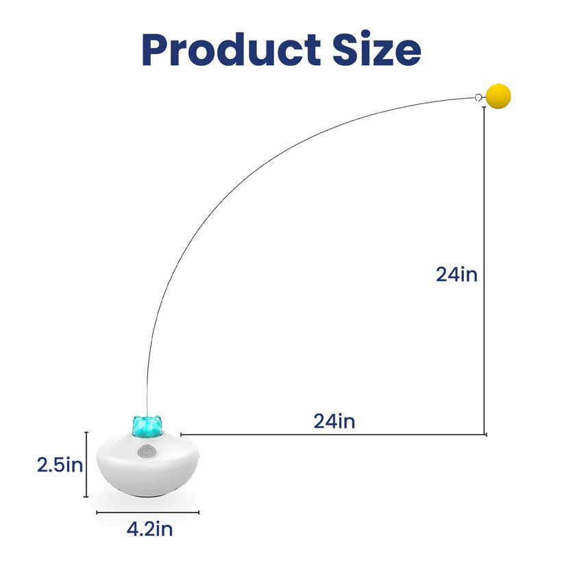 Interactive Rechargeable Cat Exercise Tumbler Toy