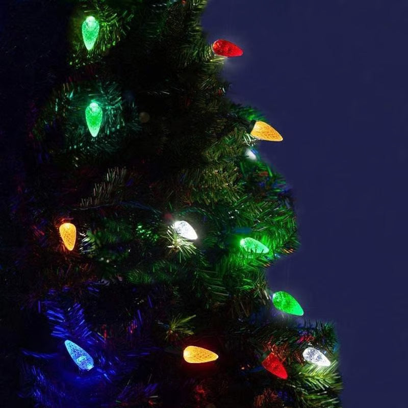 2026 New Solar Christmas Tree Lights Holiday Decorations, Outdoor Waterproof Garden LED Stake Lights