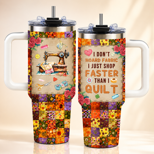 Lustiger Näh-Becher 40oz – Geschenk für Quilter & Nähliebhaber