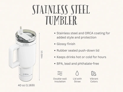 Custom World Cup 2026 Tumbler | Personalized Soccer Fan Gifts | WC 2026 Gifts | 40 oz Tumbler | Football Lover Gifts