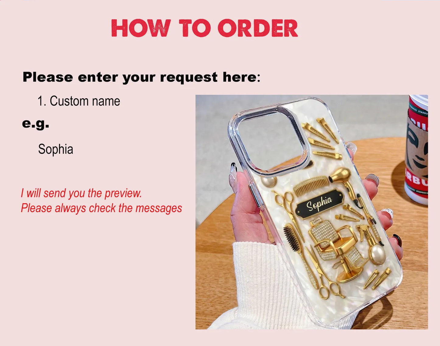 Personalized Hair Stylists And Beauty Phone Case, Custom Name Hairdresser Barber Shop Gift for Hairstylists, Phone Case for iPhone 17 16 15
