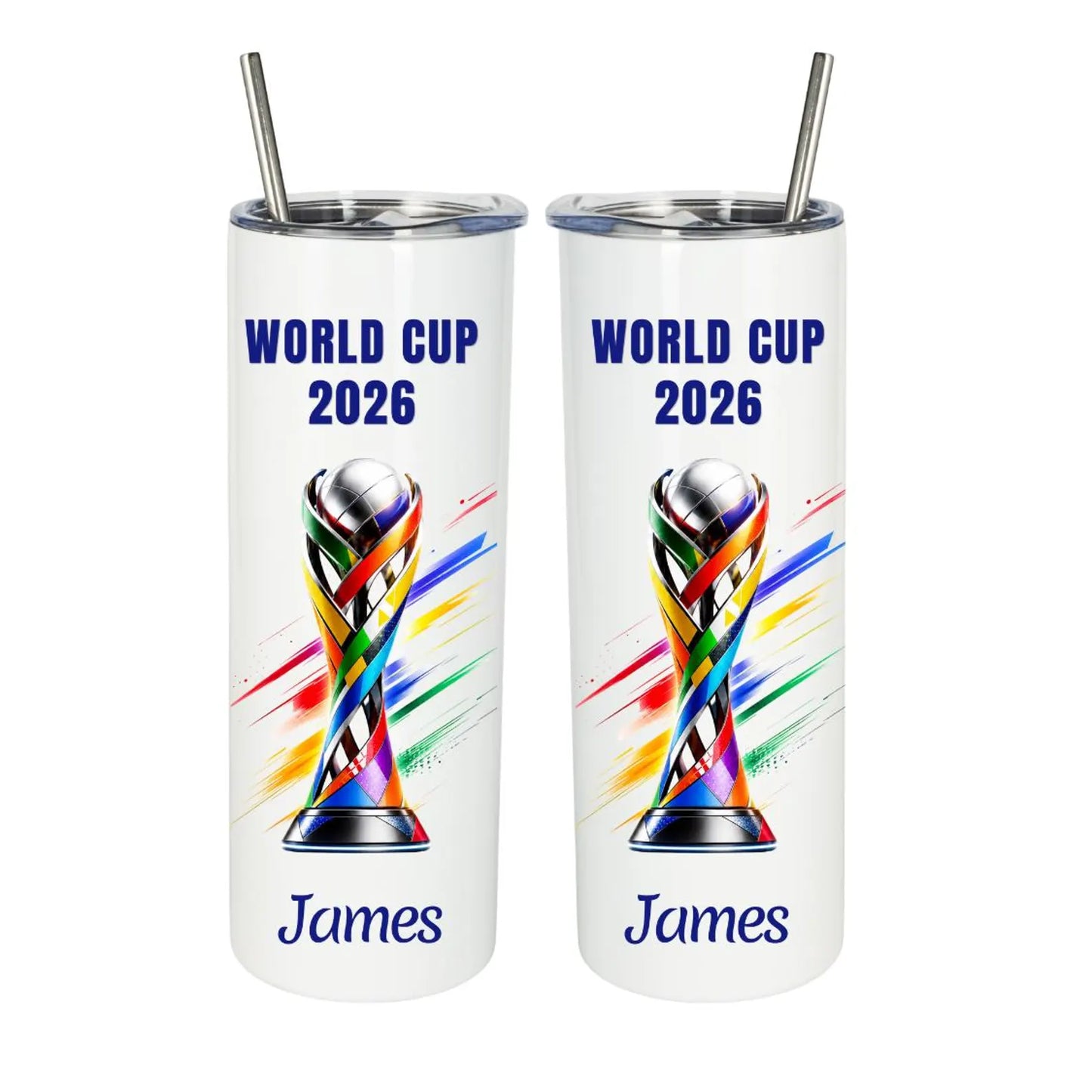 Custom World Cup 2026 Tumbler | Personalized Soccer Fan Gifts | WC 2026 Gifts | 20 oz Tumbler | Football Lover Gifts