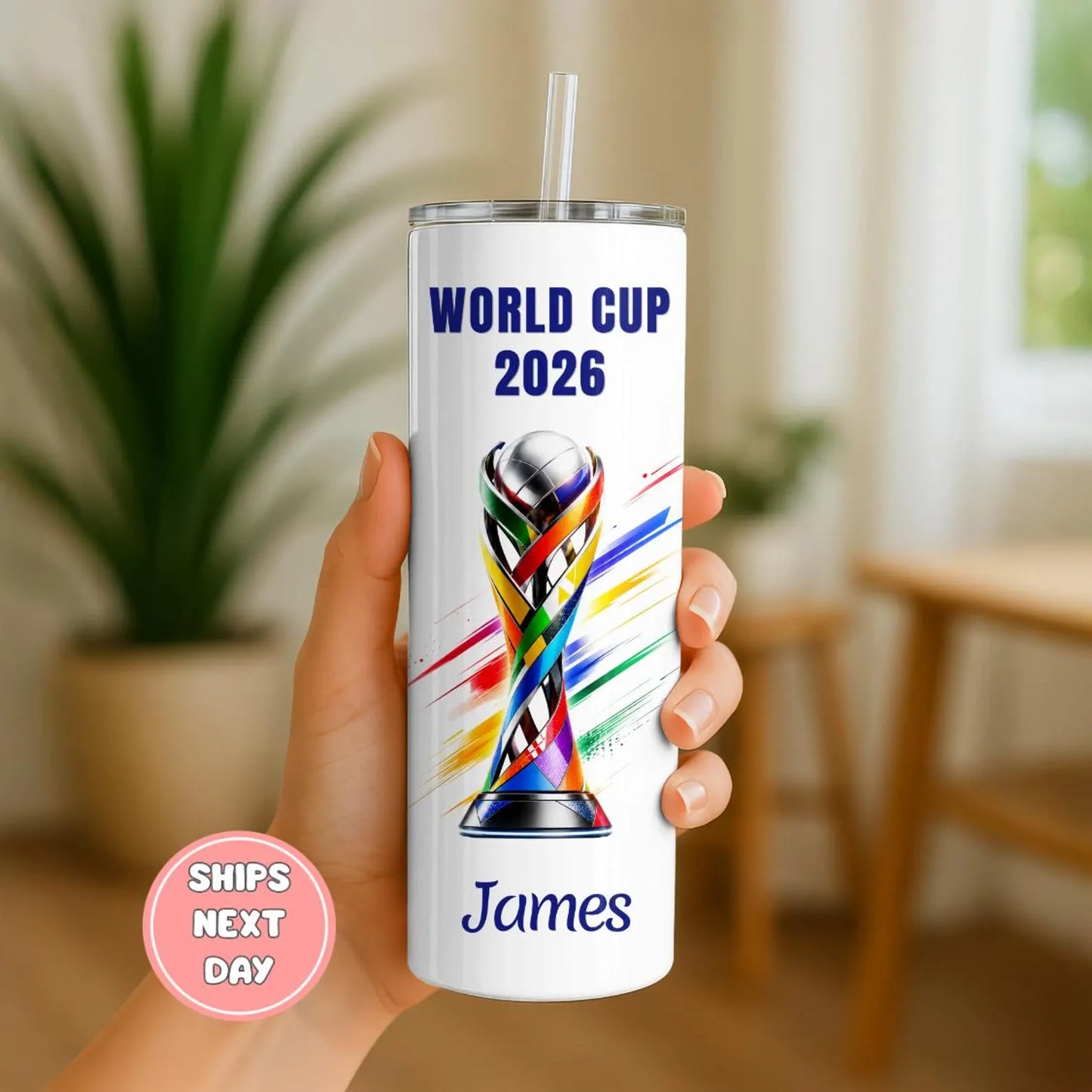 Custom World Cup 2026 Tumbler | Personalized Soccer Fan Gifts | WC 2026 Gifts | 20 oz Tumbler | Football Lover Gifts