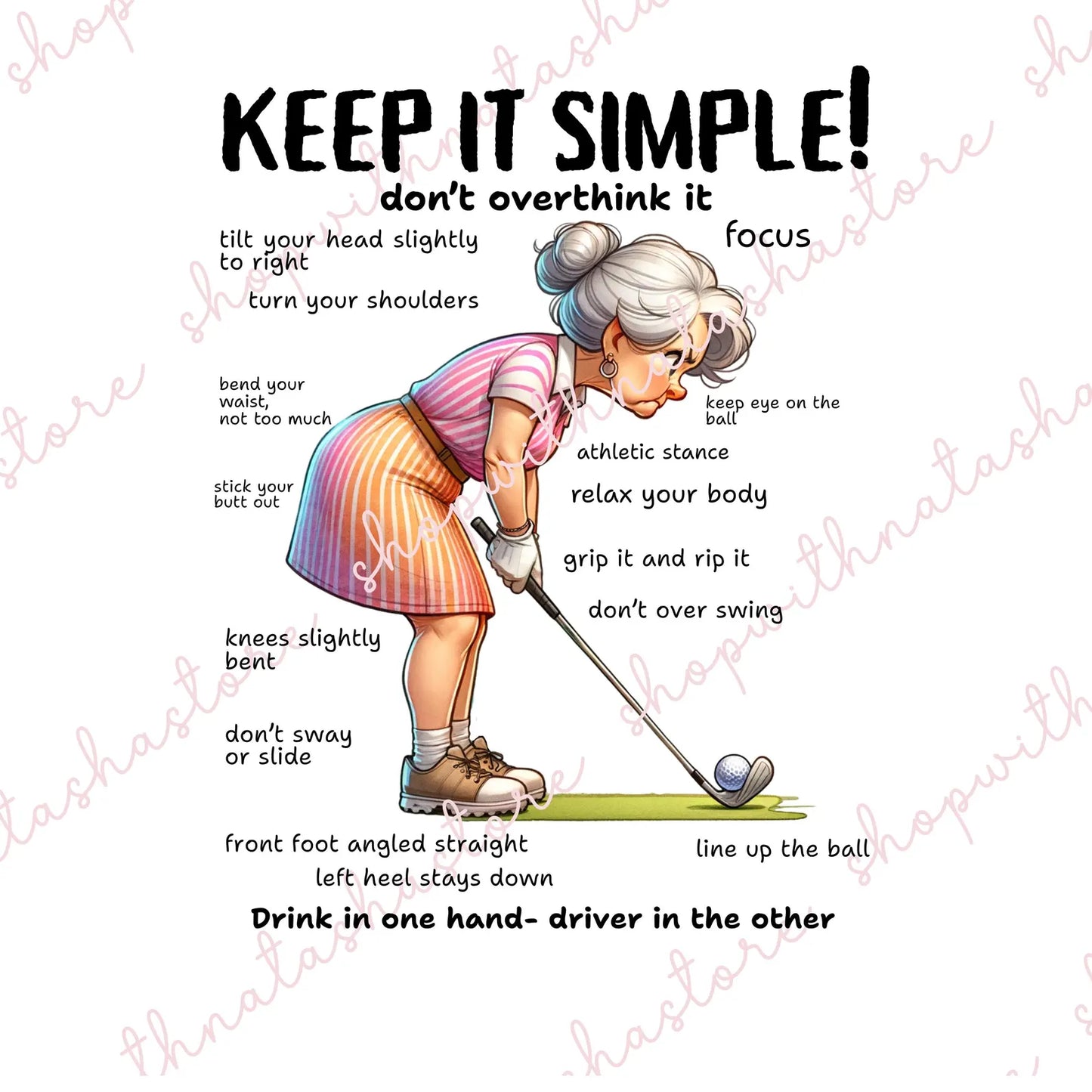 Funny Golf Mug for Women, Lady Golfer Coffee Cup, Golf Mom Gift, Birthday, Christmas, Mother’s Day Present for Golfer Girl