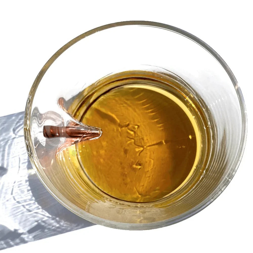 Serve And Protect - Personalized Police Officer Bullet Whiskey Glass