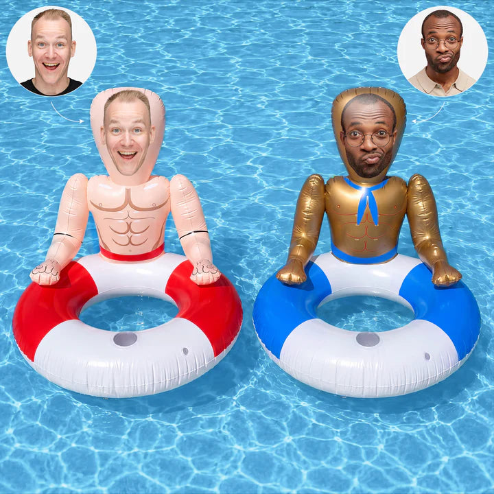 Pool Float with Face Photo - Personalized Summer Gifts for Friends