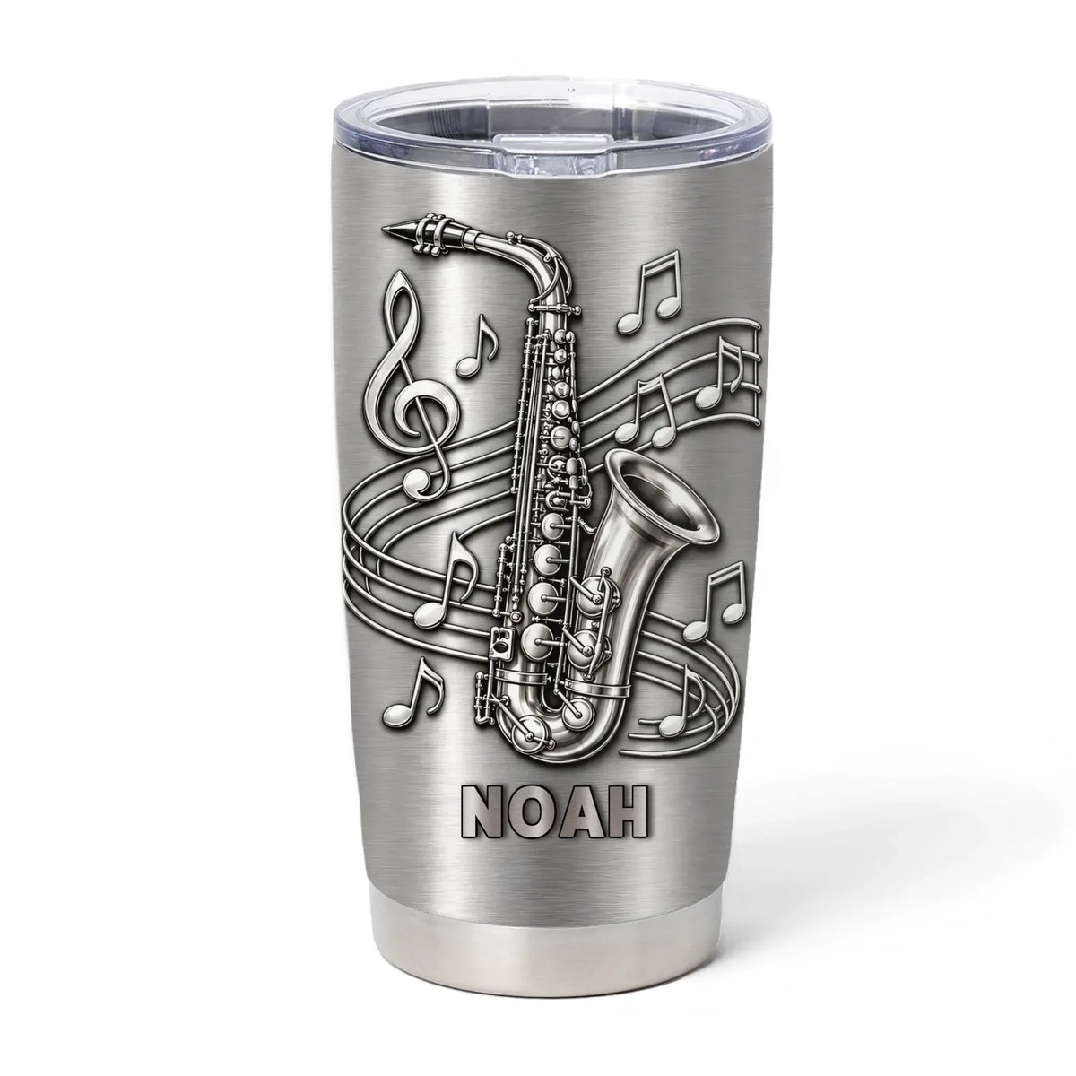 Personalized Music Soul Tumbler – Custom Name Stainless Steel Travel Mug Gift for Music Lovers & Singers
