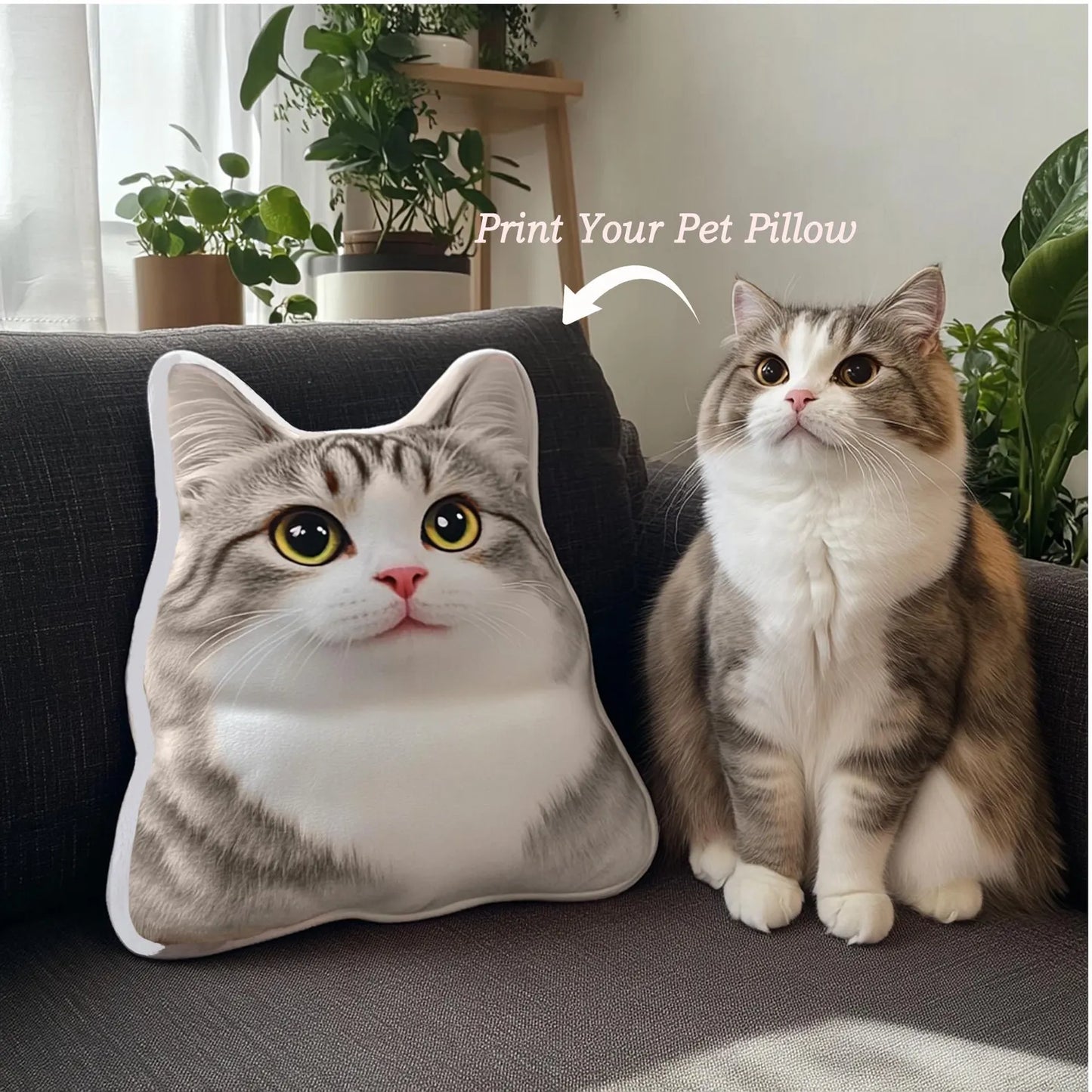 Custom Photo Pillow, Pet Lover Gift, Dog Pillow, Pet Portrait Pillow, Pet Memorial, Pet Gift, Dog Gift, Cat Gift