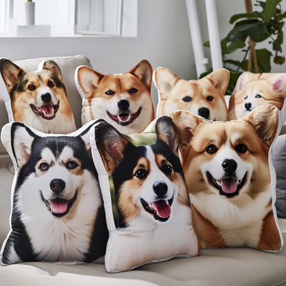 Individuelles Katzenfoto-Kissen, Geschenk für Tierliebhaber, Hundekissen, Haustier-Porträtkissen, Haustier-Erinnerungskissen
