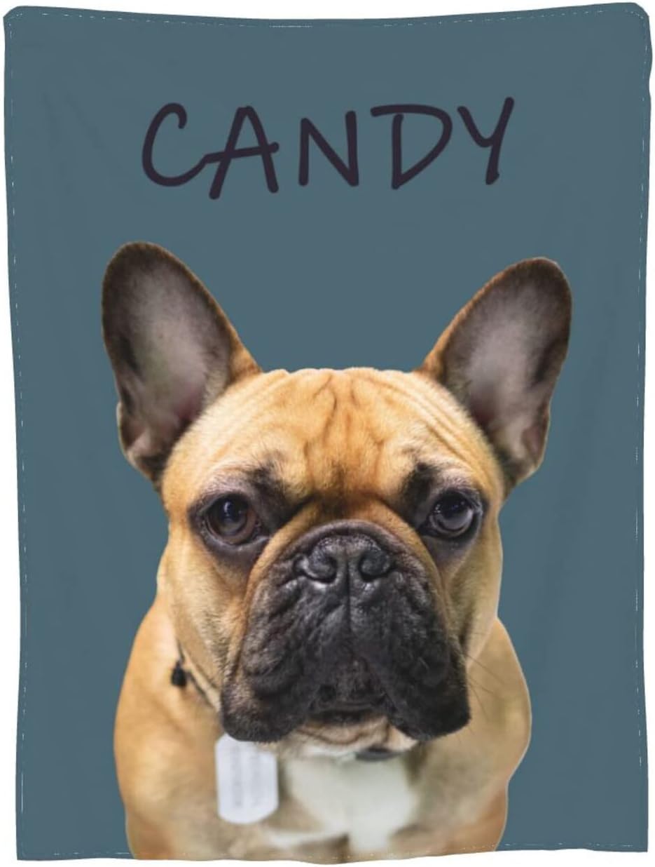 Custom Dog Photo Memorial Blanket Personalized Pet Memorial Gifts for Dogs Loss of Pet Sympathy Gift Dog Bereavement Gifts