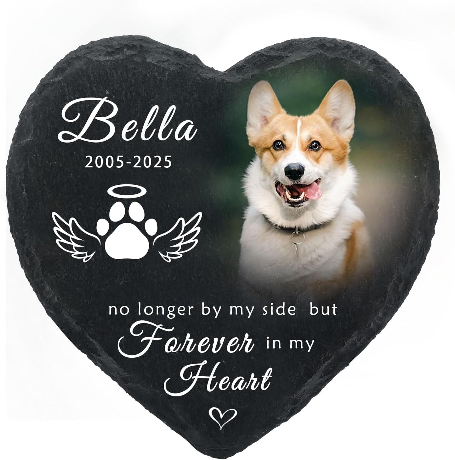 Dog Memorial Gifts for Loss of Dog Cat,Personalized Pet Memorial Stone with Photo Name