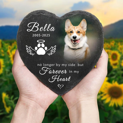 Dog Memorial Gifts for Loss of Dog Cat,Personalized Pet Memorial Stone with Photo Name