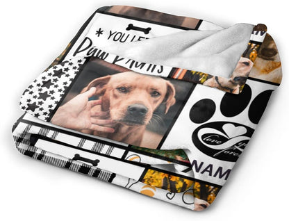 Custom Dog Photo Memorial Blanket Personalized Pet Memorial Gifts for Dogs Loss of Pet Sympathy Gift Dog Bereavement Gifts