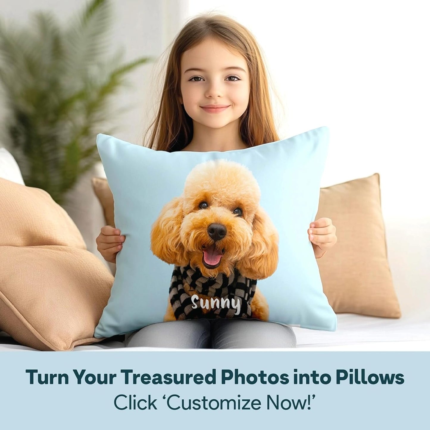 Custom Pillow - Personalized Pillows with Pictures or Text
