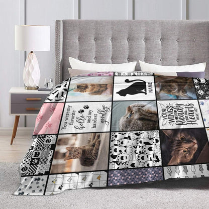 Personalisierte Hundefoto-Gedenkdecke, personalisierte Haustier-Gedenkgeschenke für Hunde, Trauergeschenk bei Verlust eines Haustieres, Hunde-Trauergeschenke