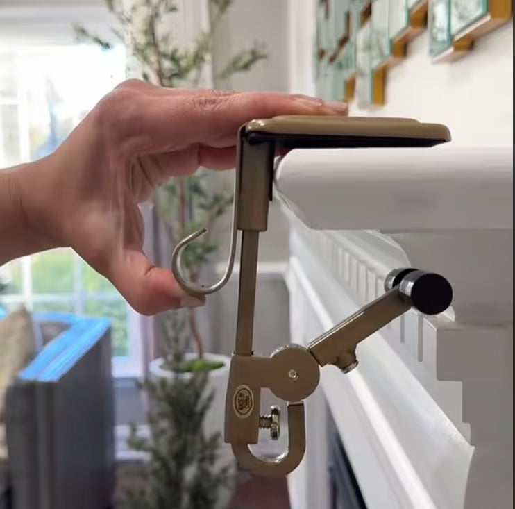 Upgrade Fireplace Stocking and Garland Hanger