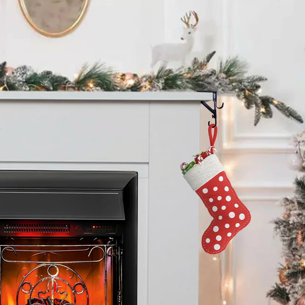 Upgrade Fireplace Stocking and Garland Hanger