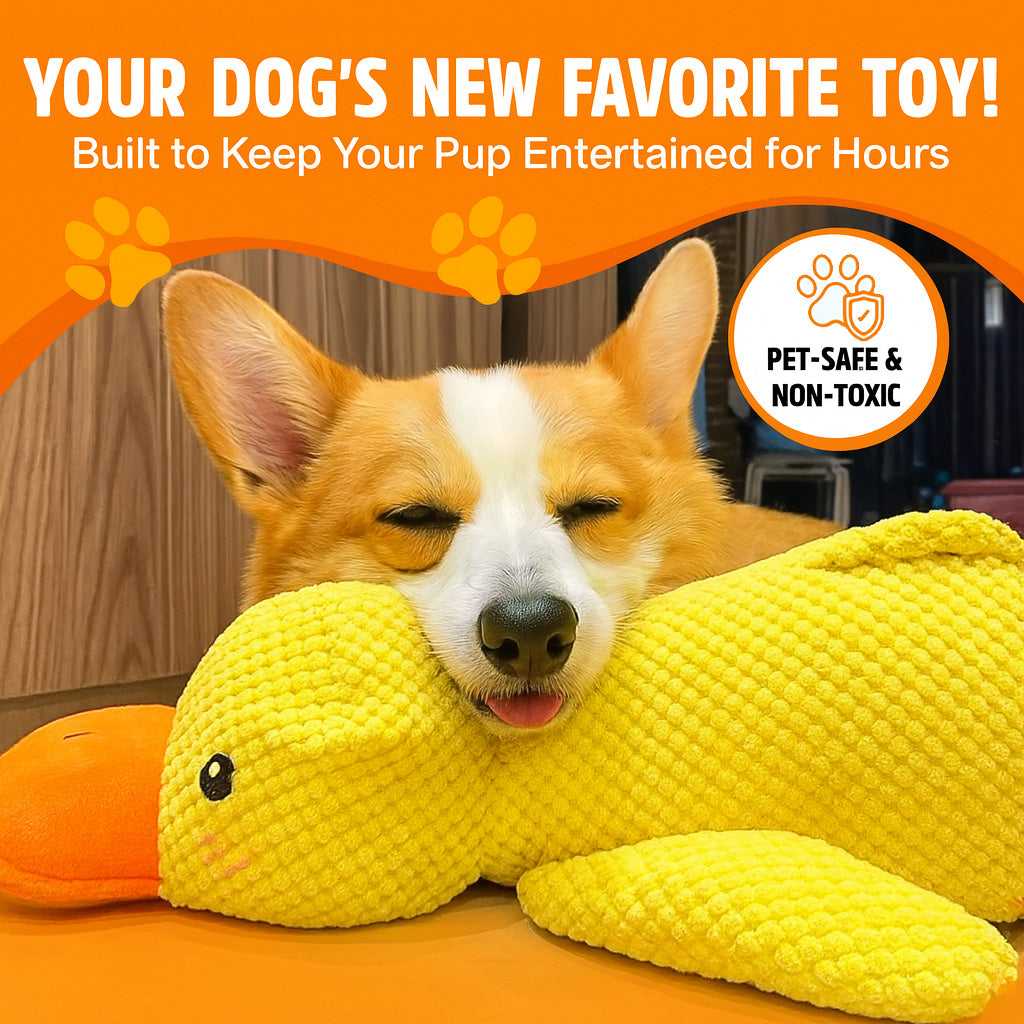 Calming Duck Plush Toy for Dogs