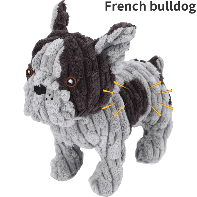 Tough Dog Toys, Stuffed Chew Large Dog Toys to Keep Them Busy, Interactive Squeaky Tug of War Doggie Toy, Crinkle Blue Octopus