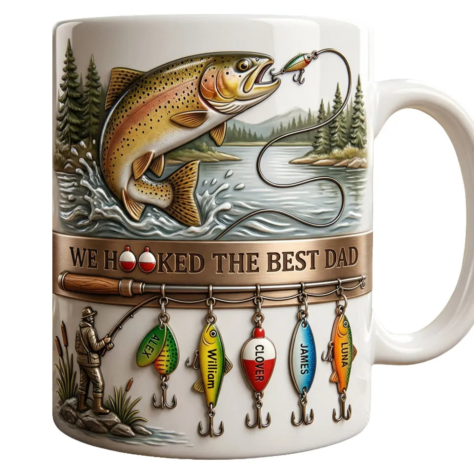 Fishing Best Dad Coffee Mug - Personalized Gifts For Father