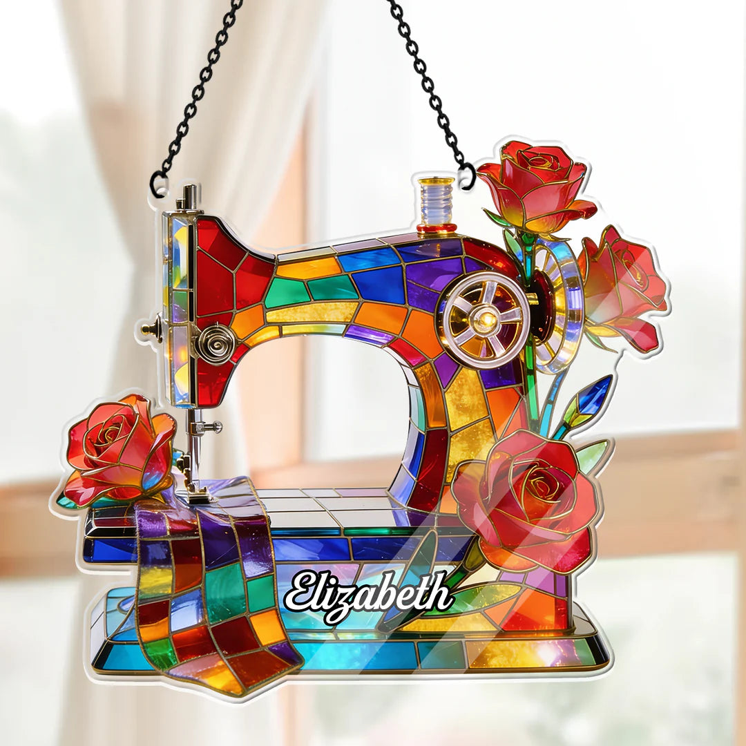 Love Sewing - Personalized Acrylic Suncatcher
