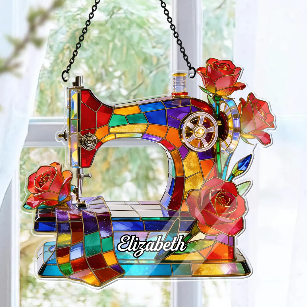 Love Sewing - Personalized Acrylic Suncatcher