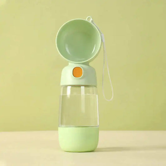 2 in 1 Portable Outdoor Dog Water Bottle 400ml